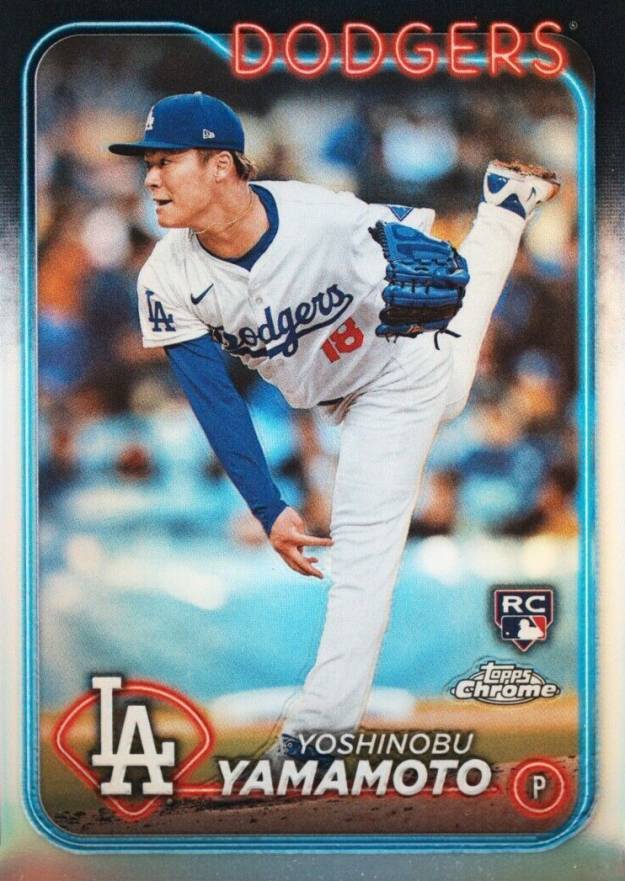 2024 Topps Chrome Yoshinobu Yamamoto #18 Baseball Card