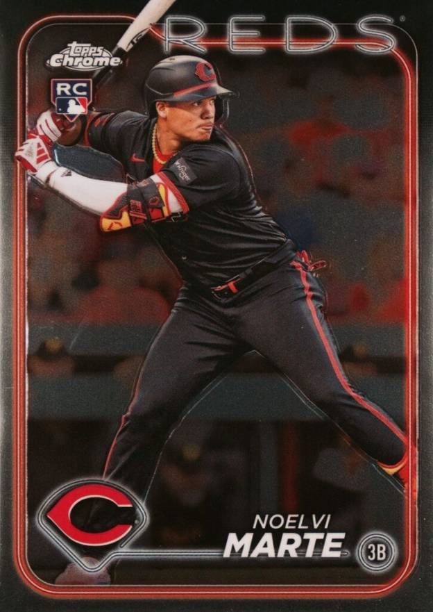 2024 Topps Chrome Noelvi Marte #177 Baseball Card