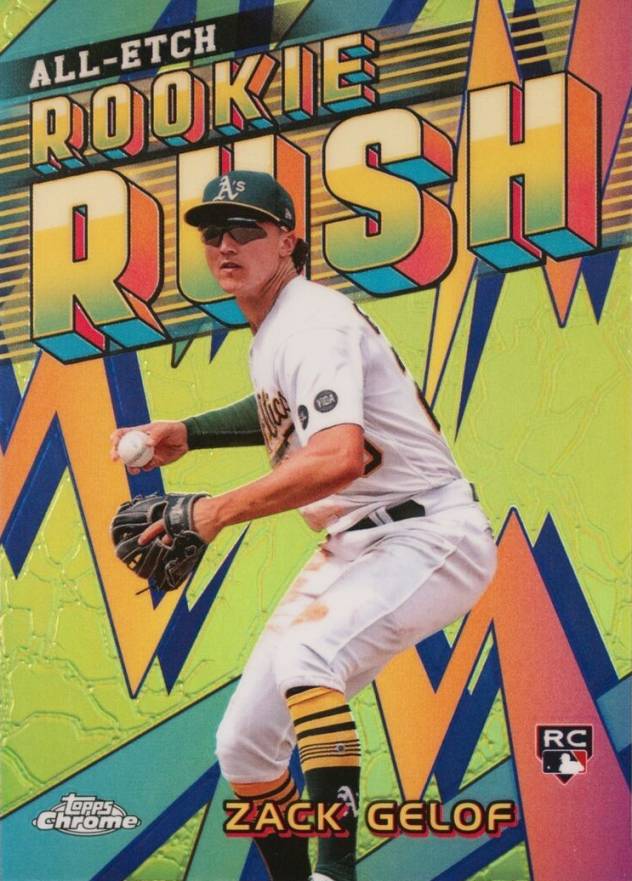 2024 Topps Chrome Chrome All Etch Rookie Rush Zack Gelof #3 Baseball Card