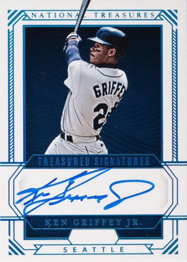 2019 Panini National Treasures Treasured Signatures Ken Griffey Jr. #JR Baseball Card