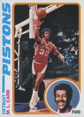 1978 Topps M.L. Carr #82 Basketball Card