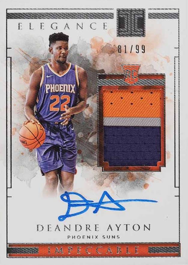 2018 Panini Impeccable DeAndre Ayton #111 Basketball Card