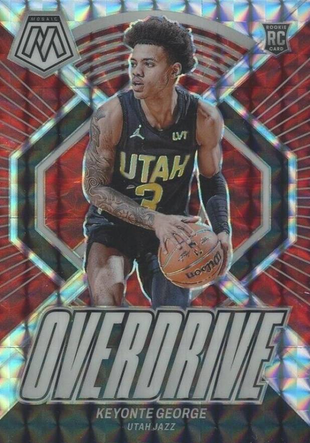 2023 Panini Mosaic Overdrive Keyonte George #7 Basketball Card