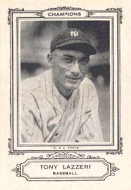 1926 Spalding Champion Tony Lazzeri # Baseball Card