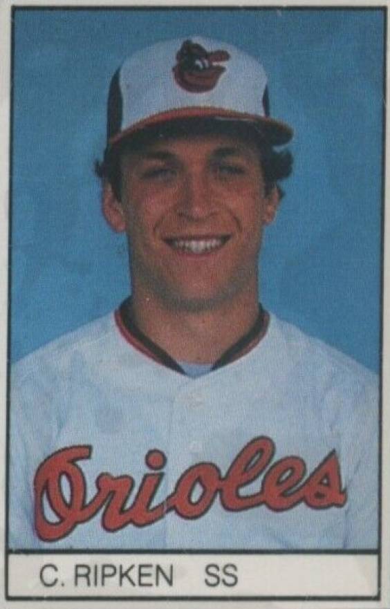 1984 All-Star Game Program Inserts-Hand Cut Cal Ripken Jr. # Baseball Card