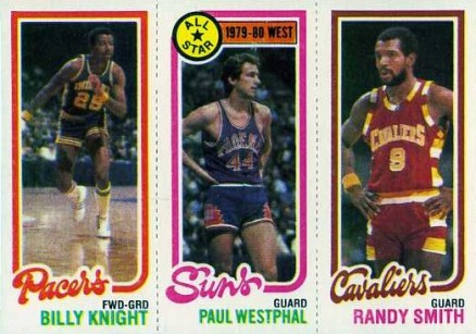 1980 Topps Knight/Westphal/Smith # Basketball Card