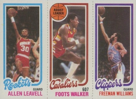 1980 Topps Leavell/Walker/Williams # Basketball Card