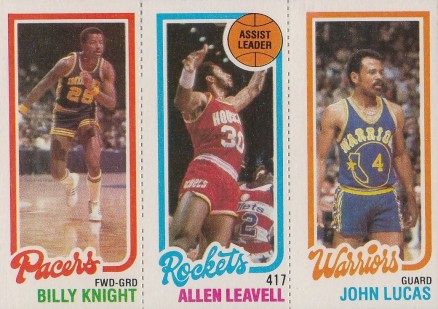 1980 Topps Knight/Leavell/Lucas # Basketball Card