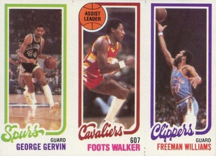 1980 Topps Gervin/Walker/Williams # Basketball Card