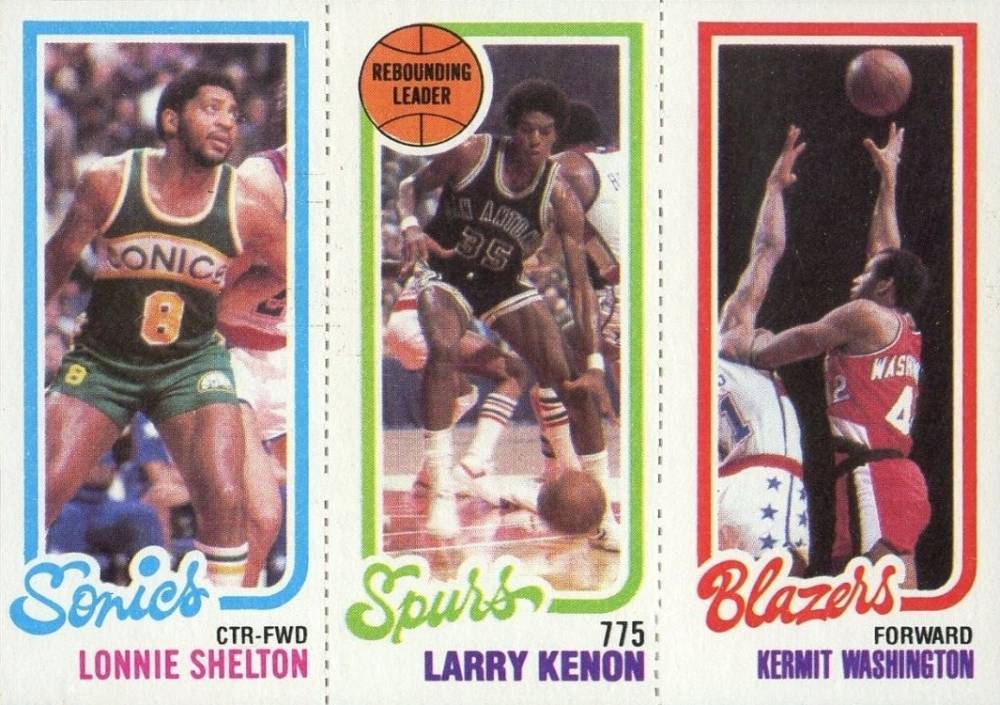 1980 Topps Shelton/Kenon/Washington # Basketball Card