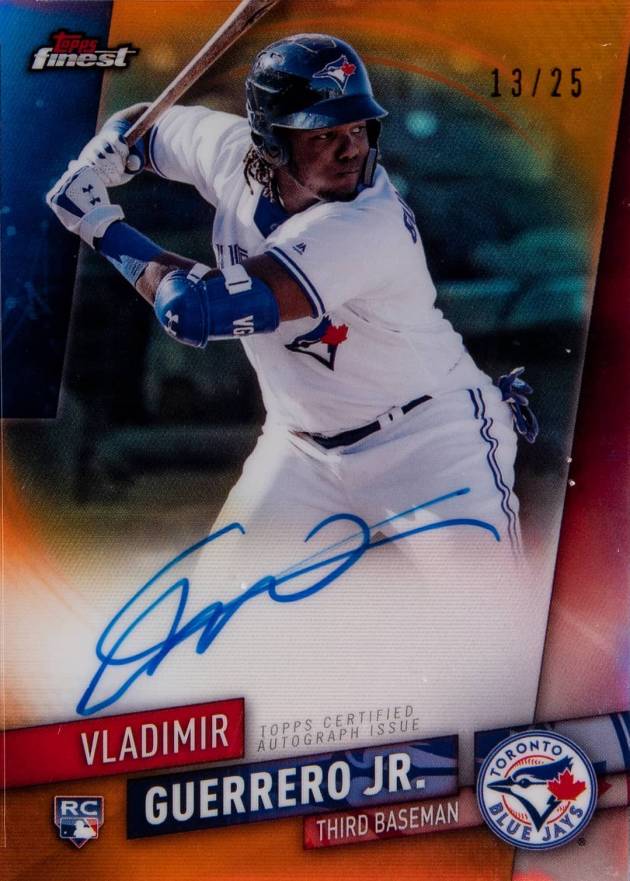 2019 Finest Autographs Vladimir Guerrero Jr. #FA-VGJ Baseball Card