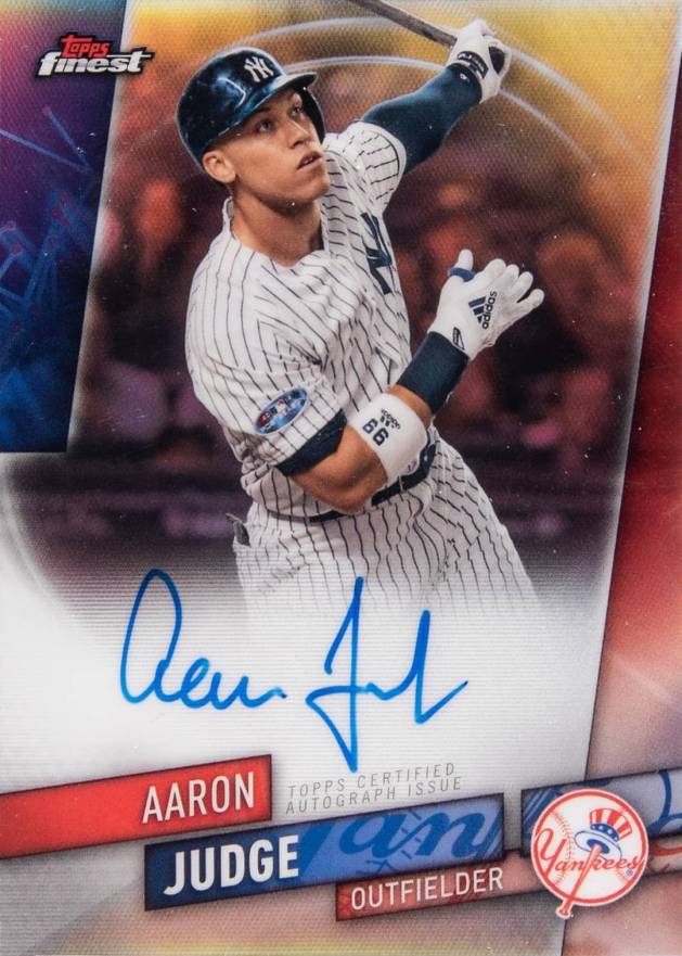 2019 Finest Autographs Aaron Judge #FA-AJ Baseball Card