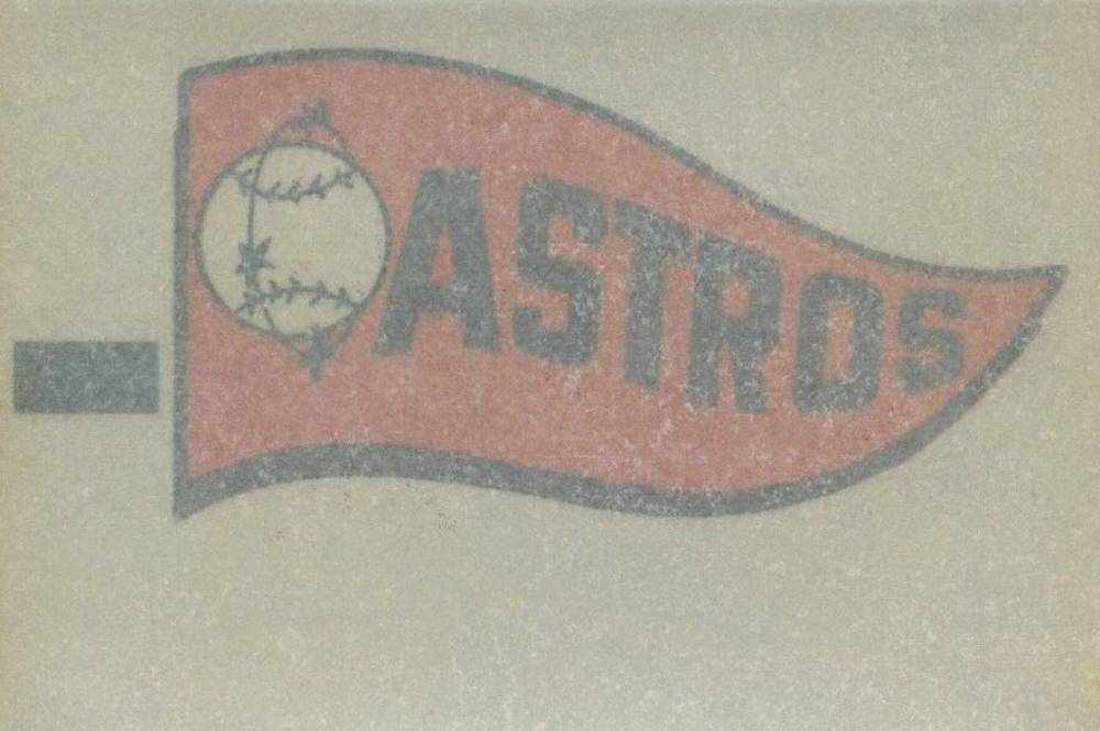 1966 Topps Rub-Offs Astros Pennant #109 Baseball Card