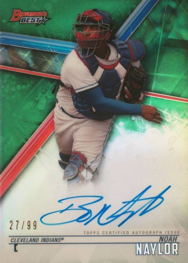 2018 Bowman's Best Best of 2018 Autographs Noah Naylor #B18NN Baseball Card