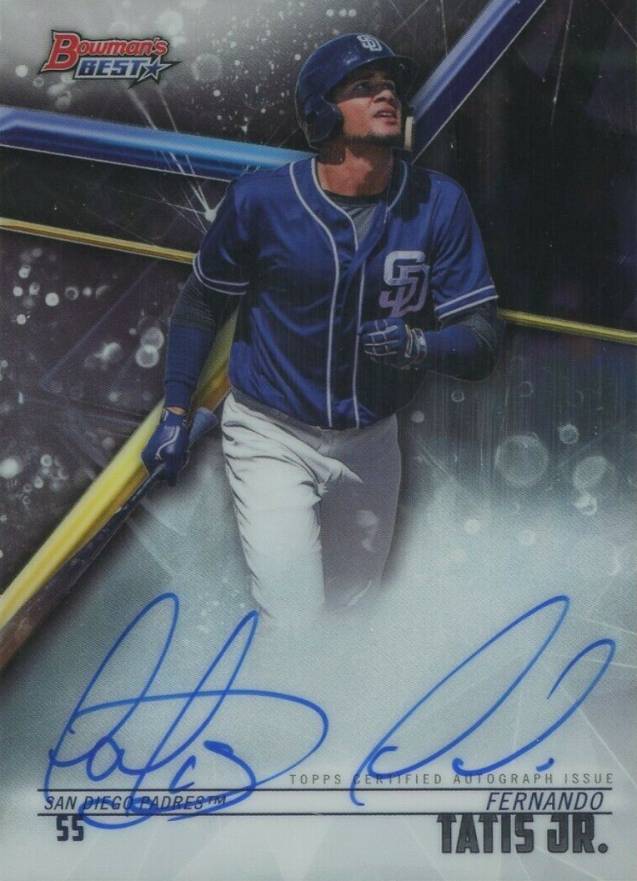 2018 Bowman's Best Best of 2018 Autographs Fernando Tatis Jr. #B18FT Baseball Card