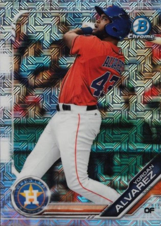 2019 Bowman Mega Box Chrome Yordan Alvarez #123 Baseball Card