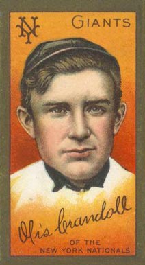 1911 Gold Borders Broadleaf Back Otis Crandall #43 Baseball Card