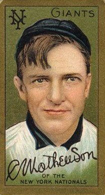 1911 Gold Borders Mathewson #133c Baseball Card