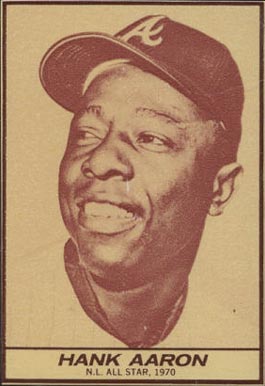 1971 Milk Duds Hank Aaron # Baseball Card