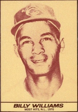 1971 Milk Duds Billy Williams # Baseball Card