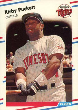 1988 Fleer Glossy Kirby Puckett #19 Baseball Card