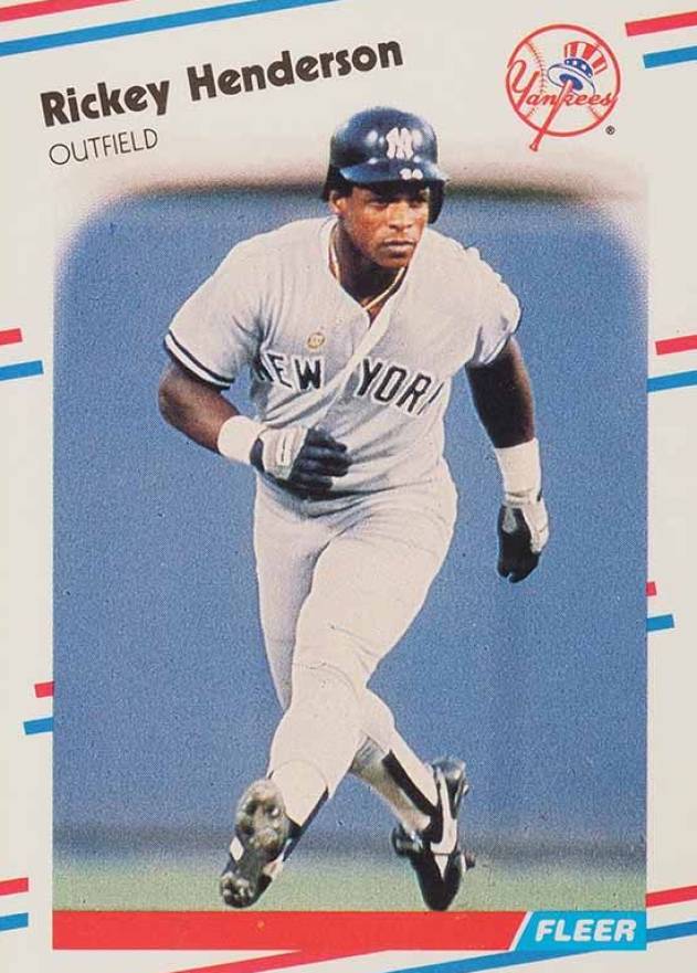 1988 Fleer Glossy Rickey Henderson #209 Baseball Card