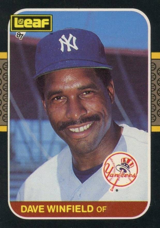 1987 Leaf Dave Winfield #70 Baseball Card