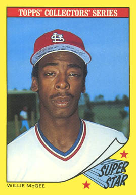 1986 Woolworth Willie McGee #21 Baseball Card