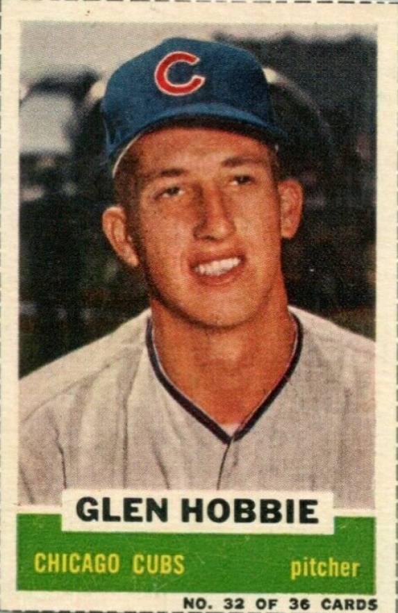 1960 Bazooka Singles Glen Hobbie #32 Baseball Card