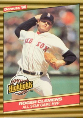 1986 Donruss Highlights Roger Clemens #26 Baseball Card