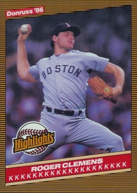 1986 Donruss Highlights Roger Clemens #5 Baseball Card