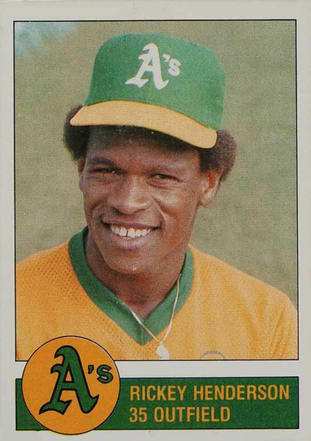 1981 Granny Goose Potato Chips A's Rickey Henderson #35 Baseball Card