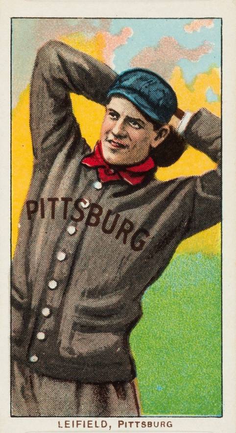 1909 White Borders Piedmont & Sweet Caporal Leifield, Pittsburgh #282 Baseball Card