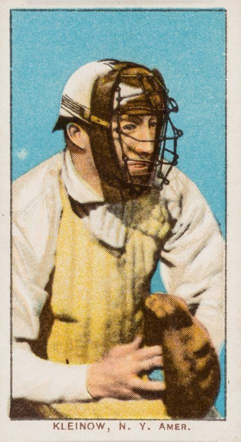 1909 White Borders Piedmont & Sweet Caporal Kleinow, N.Y. Amer. #256 Baseball Card