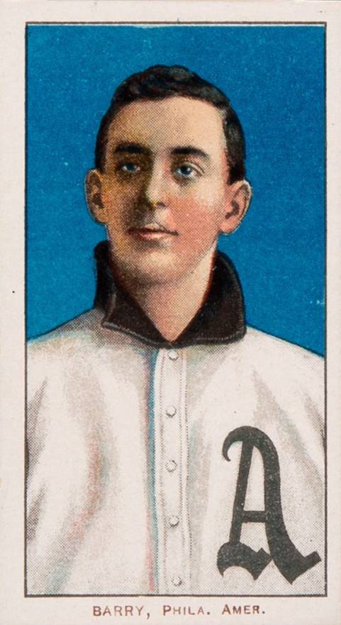 1909 White Borders Piedmont & Sweet Caporal Barry, Phila. Amer. #20 Baseball Card