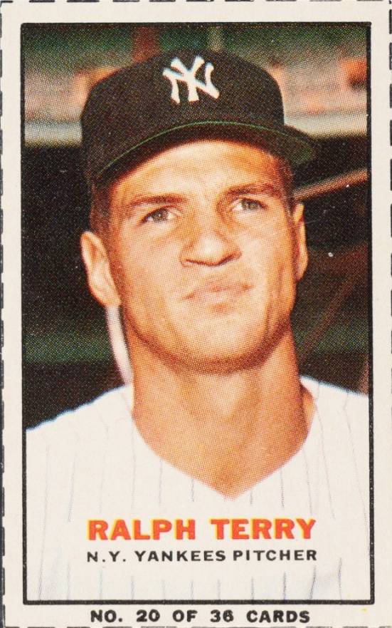 1963 Bazooka Ralph Terry #20 Baseball Card