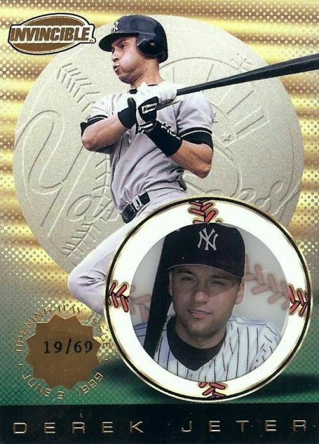 1999 Pacific Invincible Derek Jeter #100 Baseball Card