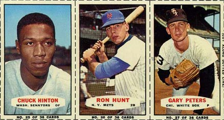 1964 Bazooka Panel Hinton/Hunt/Peters # Baseball Card