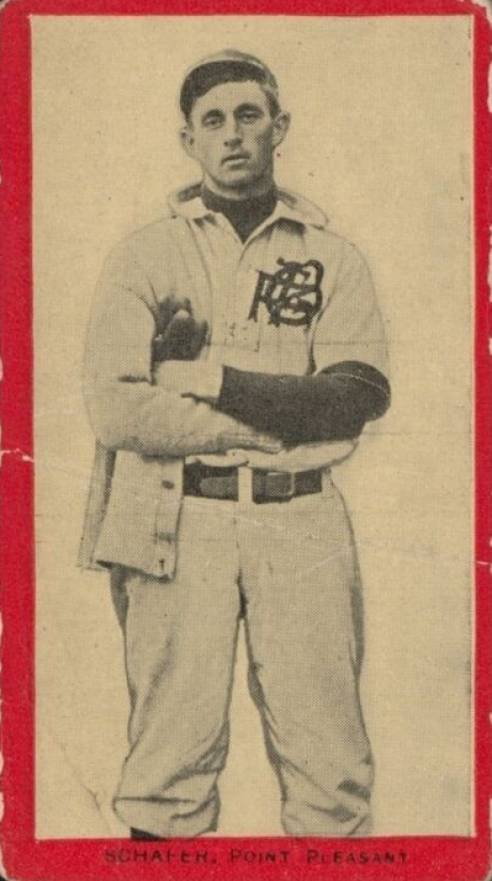 1910 Old Mill Series 4 (Va. Valley League) Schafer # Baseball Card