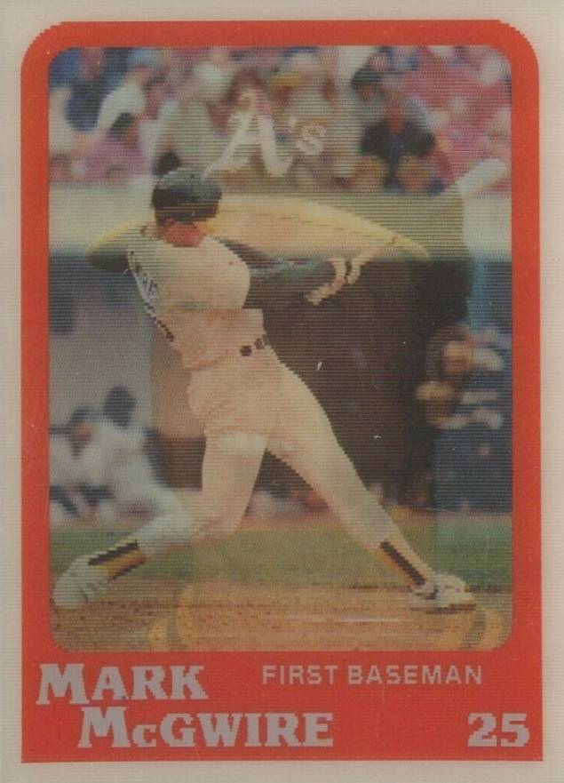 1987 Sportflics Rookies Mark McGwire #13 Baseball Card