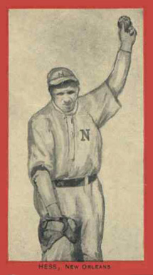 1910 Old Mill Series 8 (Southern Assn.) Hess # Baseball Card