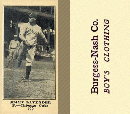 1916 Burgess-Nash Co. Jimmy Lavender #100 Baseball Card