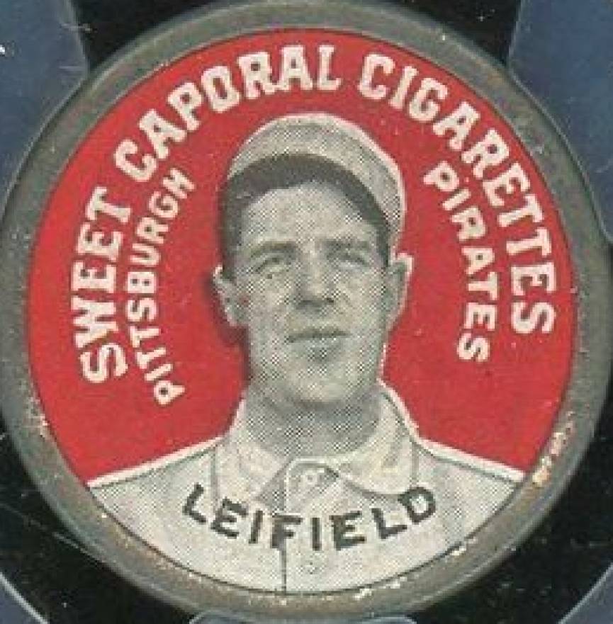 1909 Sweet Caporal Domino Discs Leifield, Pitsburgh Pirates # Baseball Card