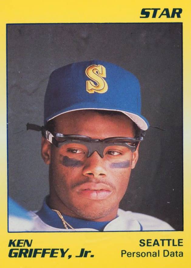 1990 Star Ken Griffey Jr. Yellow Ken Griffey Jr. #10 Baseball Card