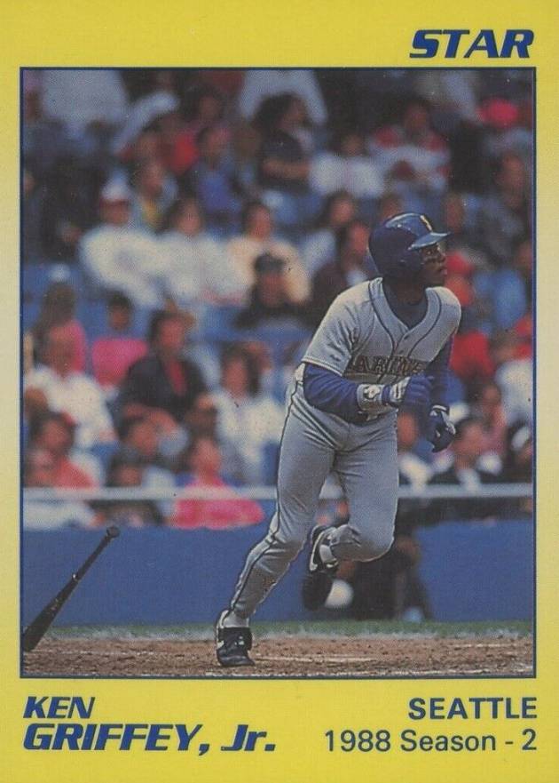 1990 Star Ken Griffey Jr. Yellow Ken Griffey Jr. #4 Baseball Card