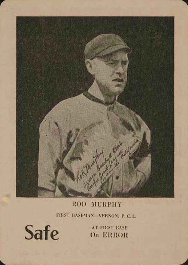 1923 Walter Mails Card Game Rod Murphy # Baseball Card