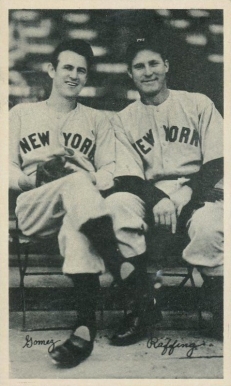 1936 National Chicle Fine Pens Gomez/Ruffing # Baseball Card