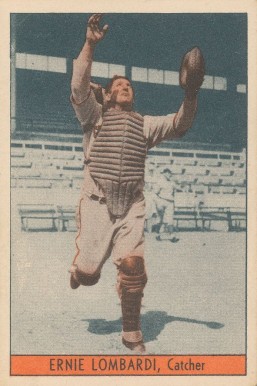 1939 Cincinnati Reds Team Issue Ernie Lombardi # Baseball Card