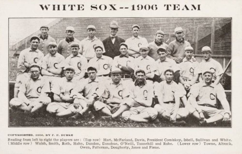 1907 F.P. Burke Postcard Chicago White Sox Team # Baseball Card