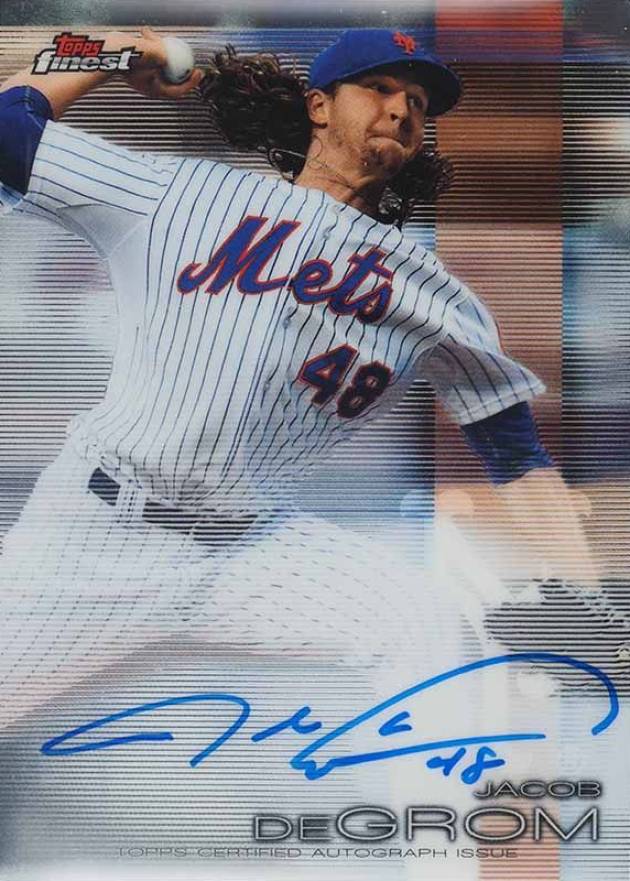 2016 Finest Autographs Jacob DeGrom #FA-JD Baseball Card